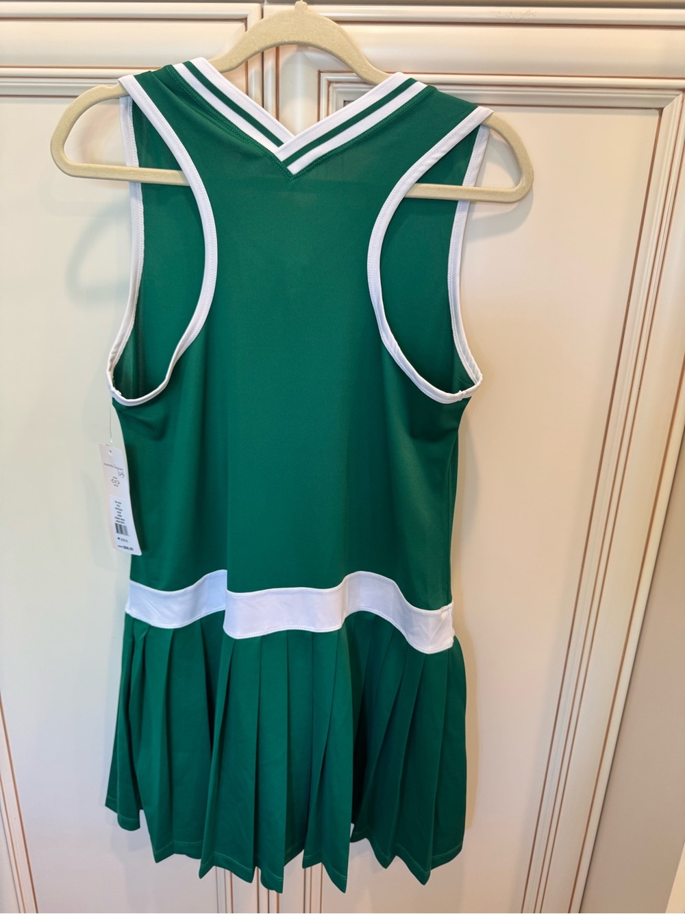 NWT Nanette Lepore XL Green and White Tennis/Pickleball Dress - Picture 3 of 10